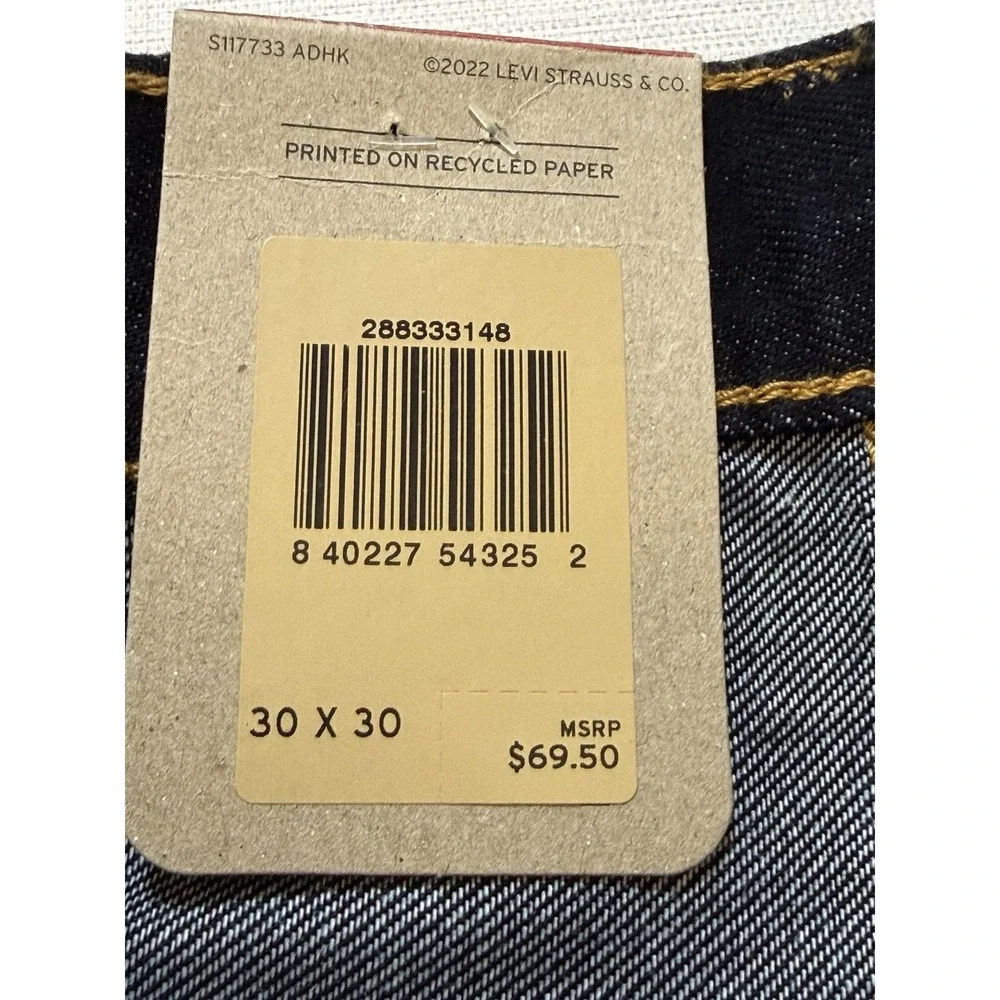 LEVI'S 512 30x30 Slim Taper Jeans Pants Dark Indigo Denim NWT